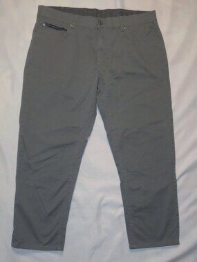 MEMBER’S MARK mens JEANS gray STRAIGHT FIT pants 5-POCKET mason SIZE 38X27